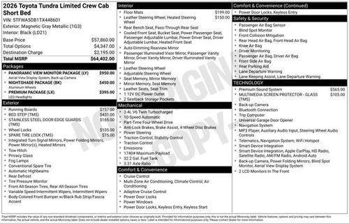 2026 Toyota Tundra Limited