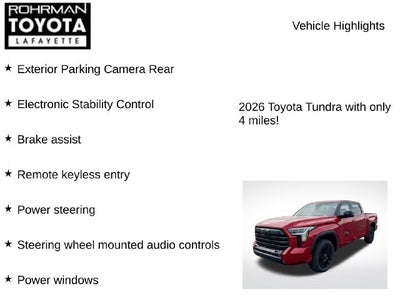 2026 Toyota Tundra Limited