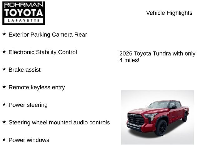 2026 Toyota Tundra Limited