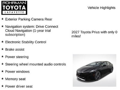 2027 Toyota Prius Limited AWD