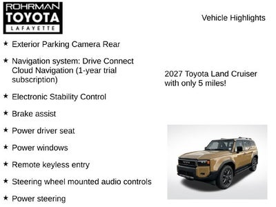 2027 Toyota Land Cruiser Base