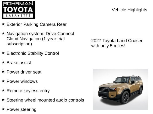 2027 Toyota Land Cruiser Base