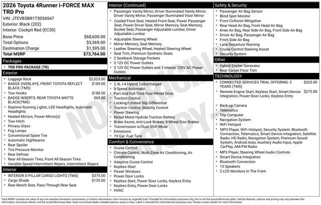 2026 Toyota 4Runner i-FORCE MAX 4Runner TRD Pro
