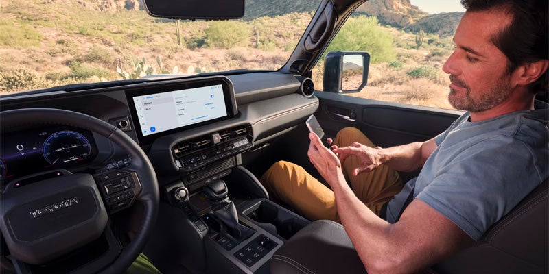 Man sitting in 2025 Toyota Land Cruiser