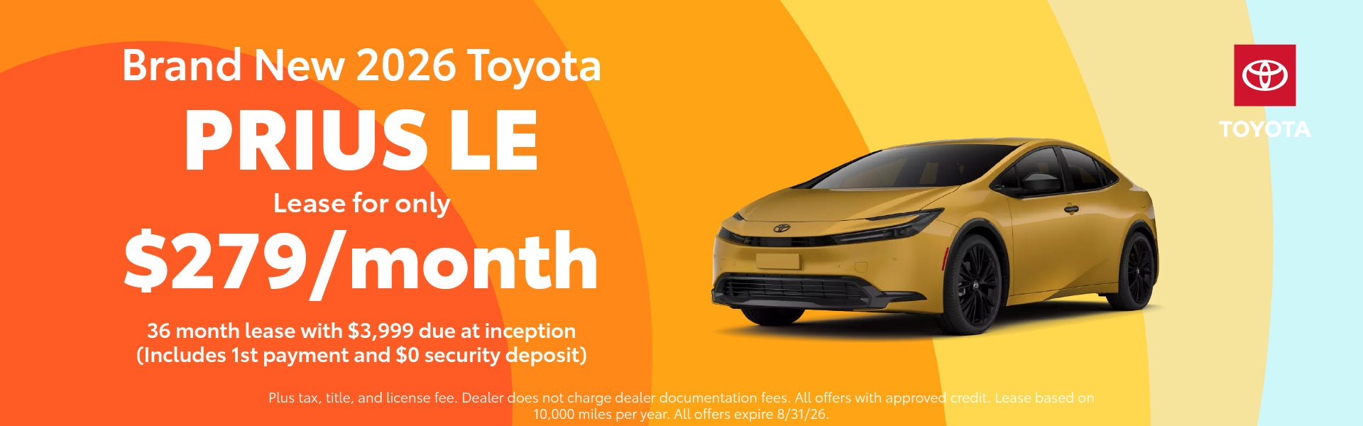 Brand New 2026 Toyota Prius LE
