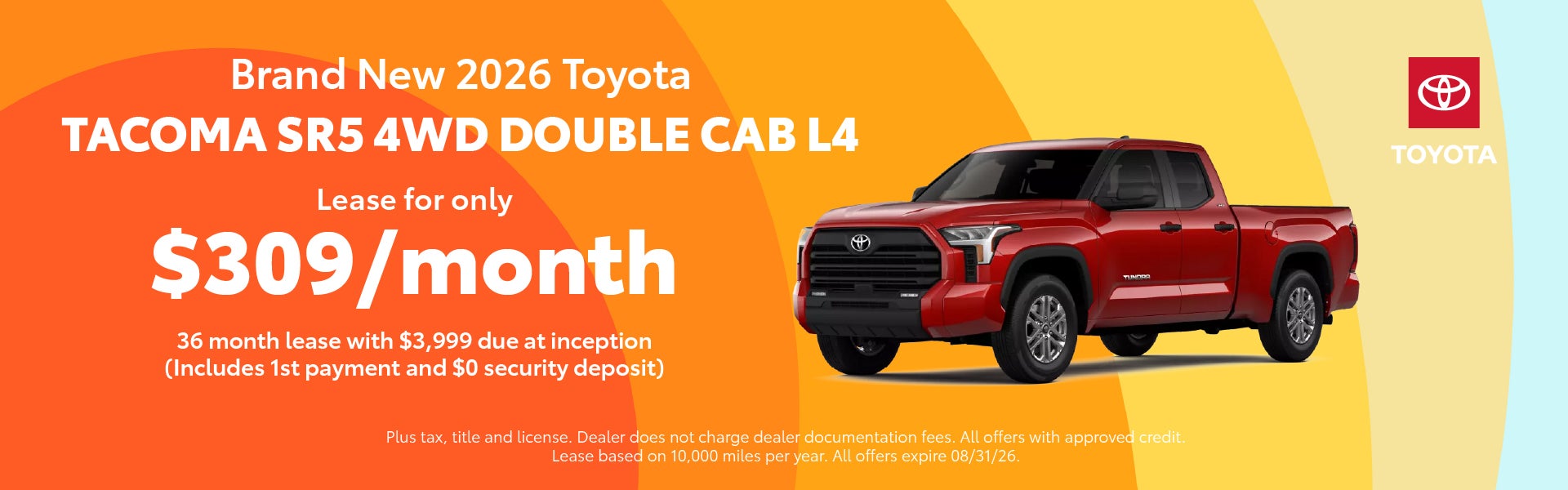 Brand New 2026 Toyota Tacoma SR5