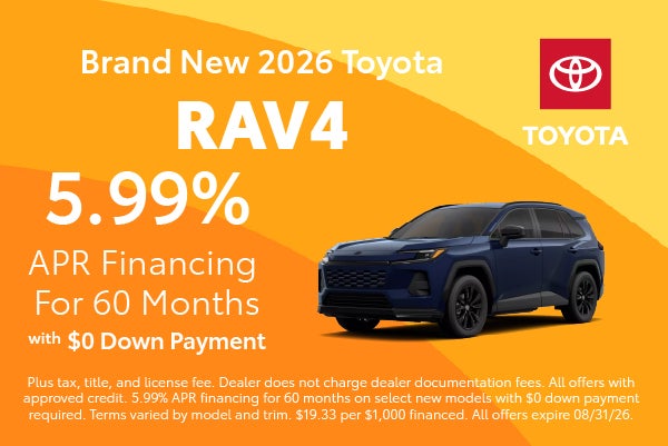 Brand New 2026 Toyota RAV4