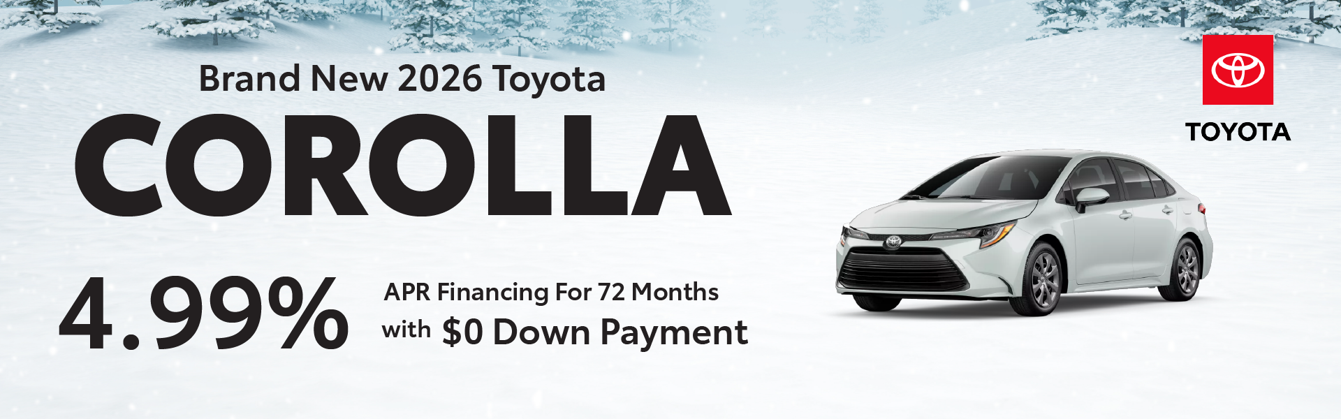 Brand New 2026 Toyota COROLLA