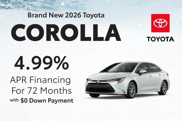 Brand New 2026 Toyota COROLLA