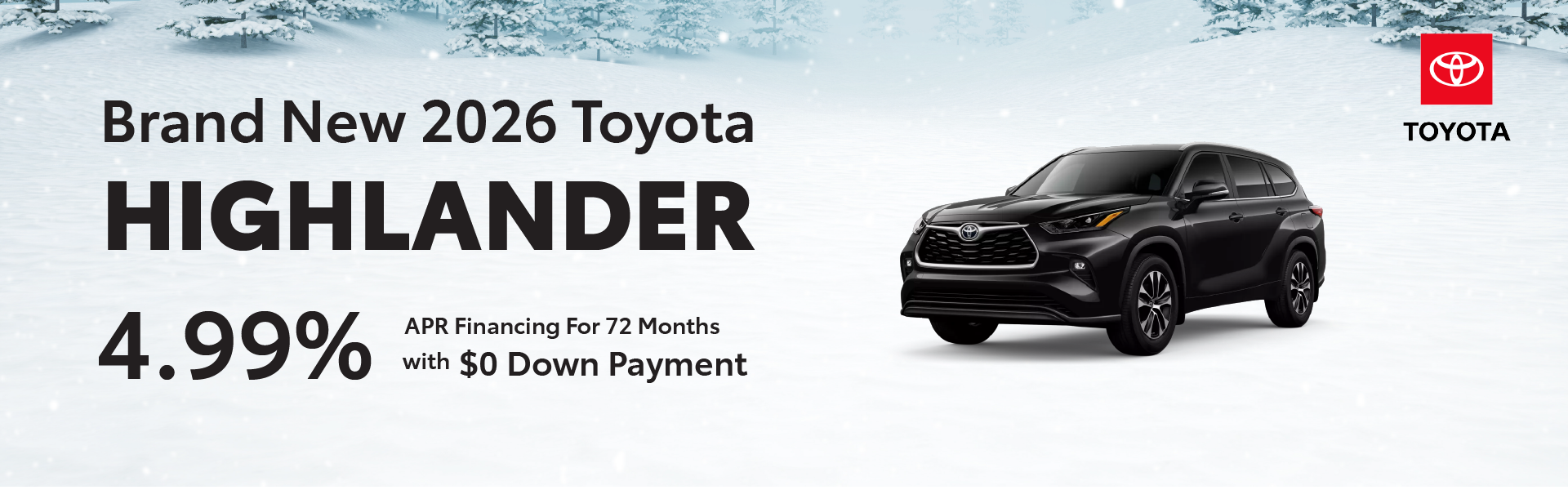 Brand New 2026 Toyota HIGHLANDER