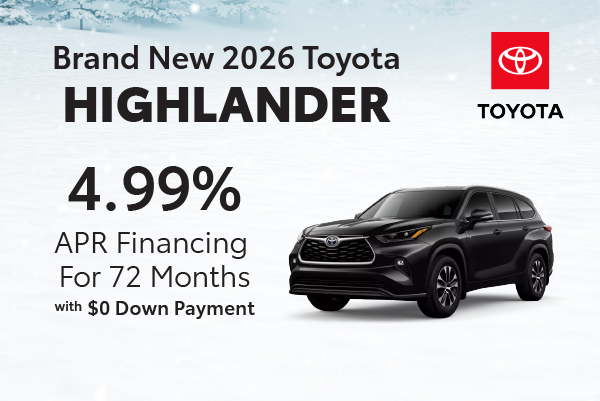 Brand New 2026 Toyota HIGHLANDER