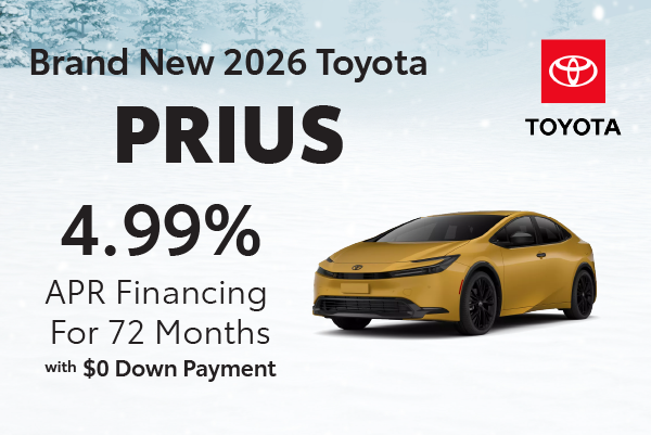 Brand New 2026 Toyota PRIUS