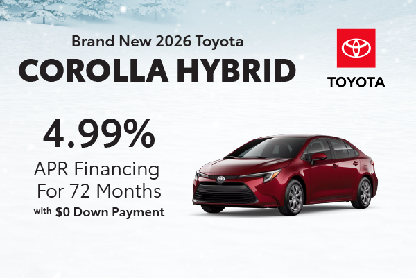 Brand New 2026 Toyota Corolla Hybrid
