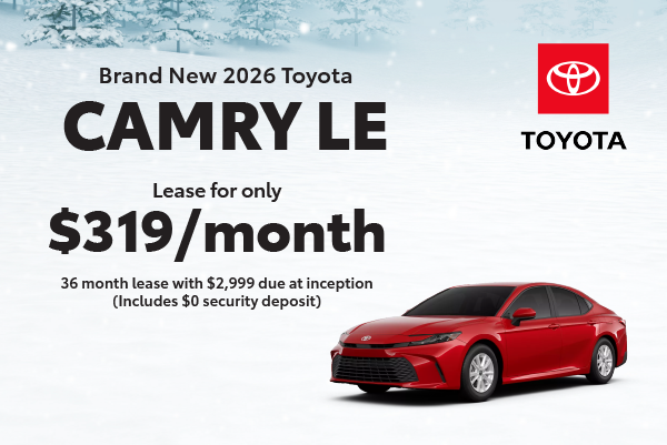 Brand New 2026 Camry LE