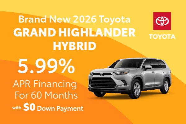 Brand New 2026 Toyota Grand Highlander Hybrid