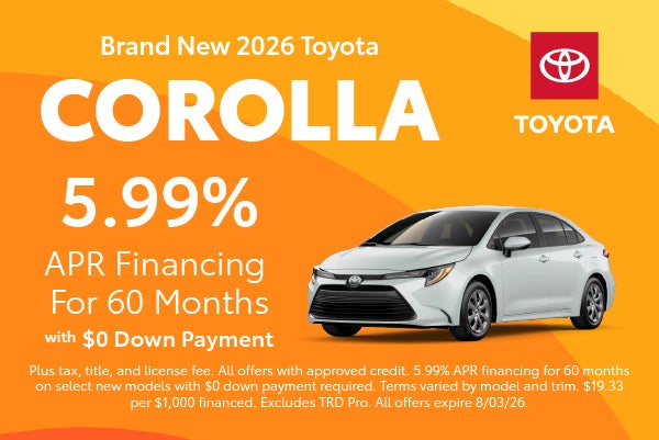 Brand New 2026 Toyota COROLLA