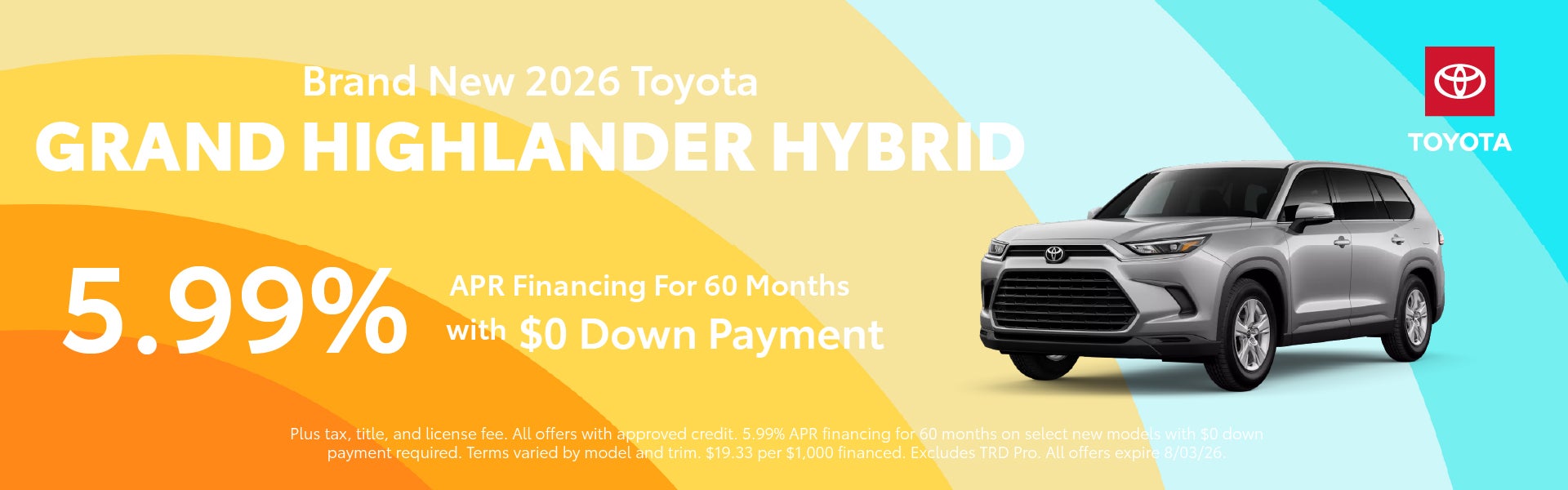 Brand New 2026 Toyota Grand Highlander Hybrid