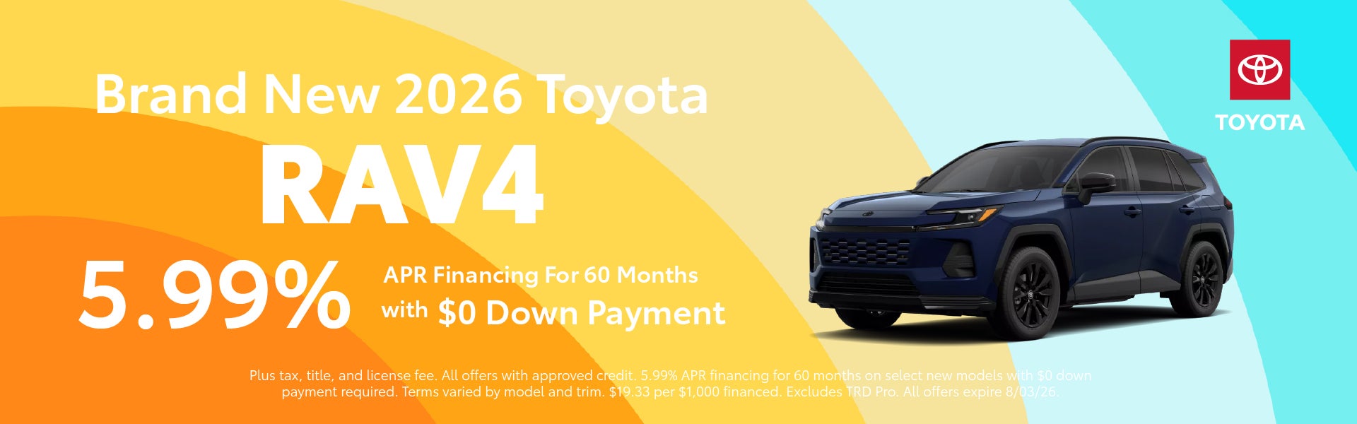 Brand New 2026 Toyota RAV4