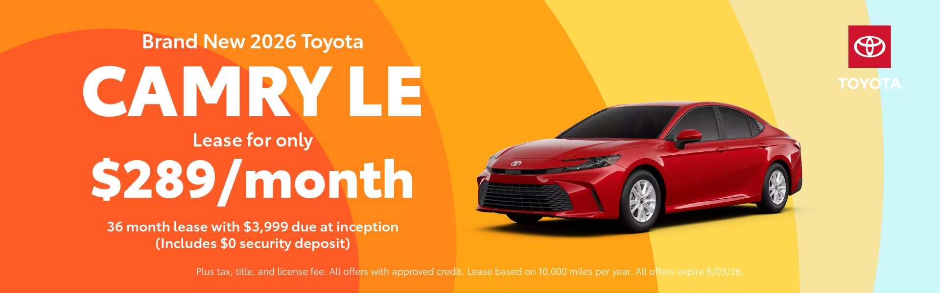 Brand New 2026 Camry LE