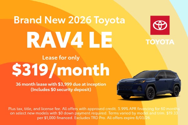 Brand New 2026 RAV4 LE