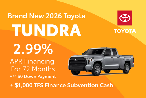 Brand New 2026 Toyota TUNDRA