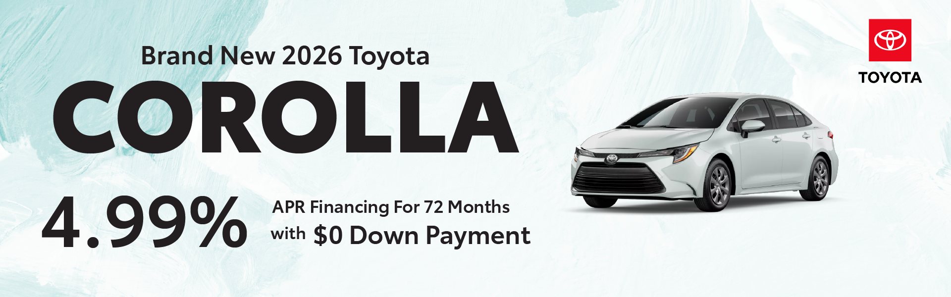 Brand New 2026 Toyota Corolla