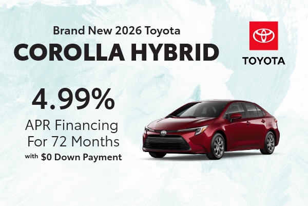 Brand New 2026 Toyota Corolla Hybrid