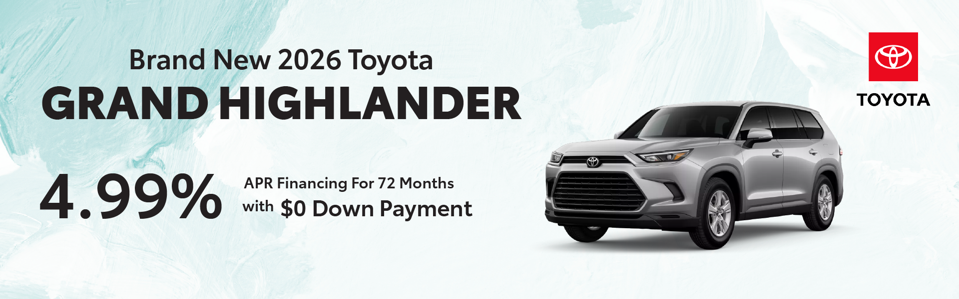 Brand New 2026 Toyota Grand Highlander