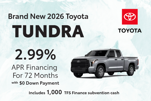 Brand New 2026 Toyota Tundra