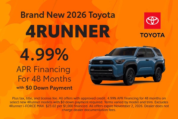 Brand New 2026 Toyota 4Runner