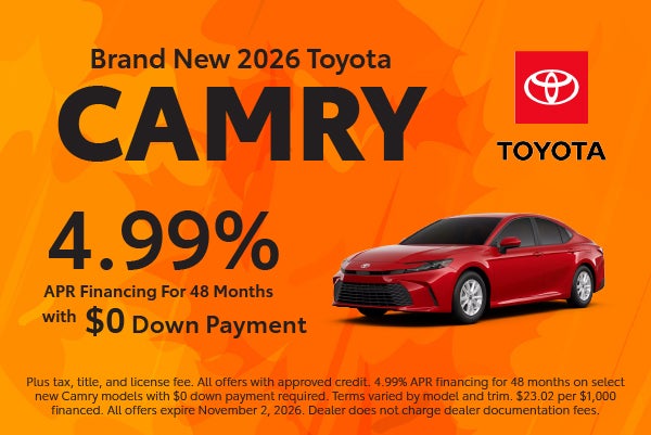 Brand New 2026 Toyota Camry