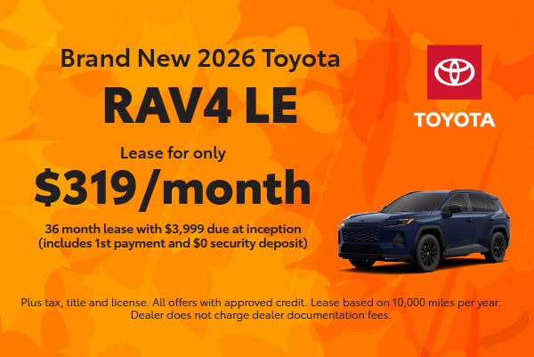 Brand New 2026 Toyota RAV4 LE