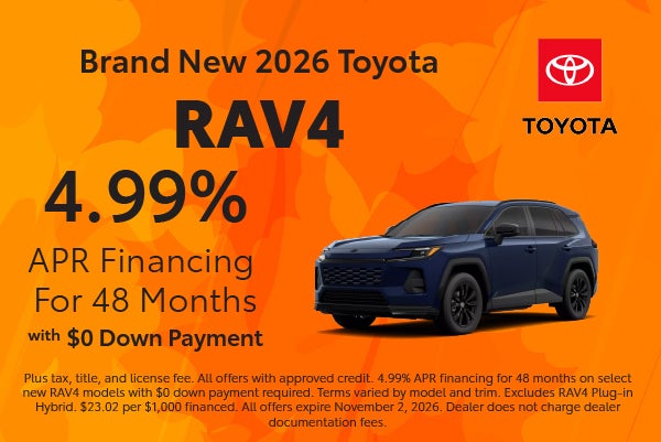 Brand New 2026 Toyota RAV4