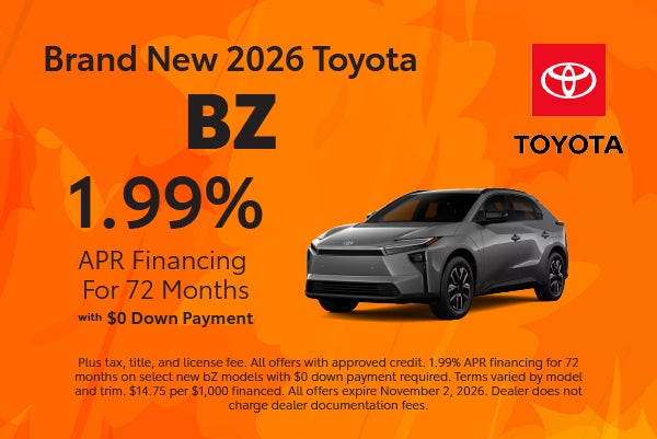 Brand New 2026 Toyota bZ
