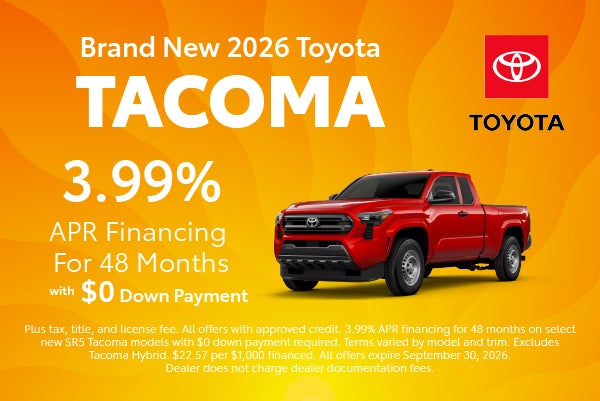 Brand New 2026 Toyota Tacoma