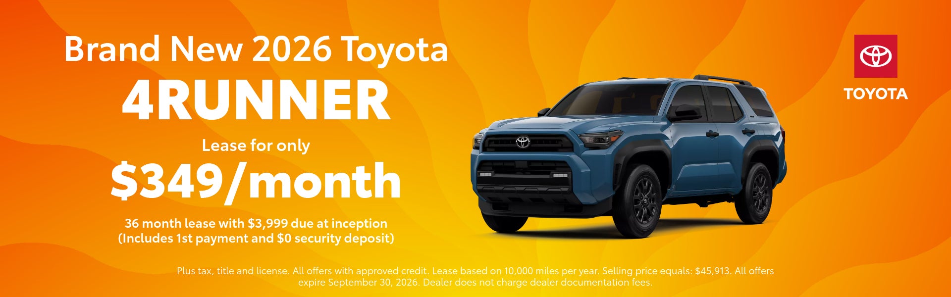 Brand New 2026 Toyota 4Runner