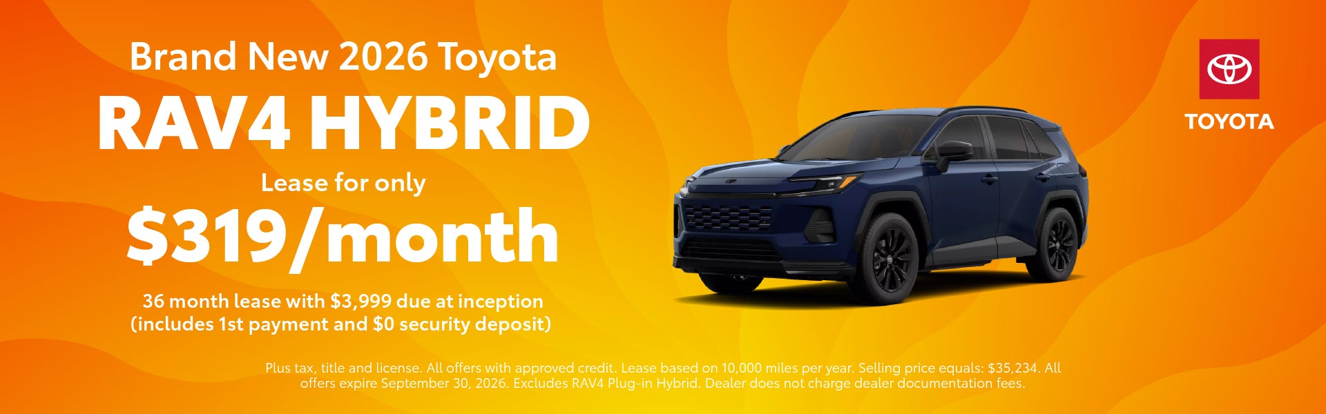 Brand New 2026 Toyota RAV4 Hybrid