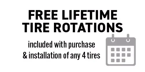 Free lifetime tire rotations